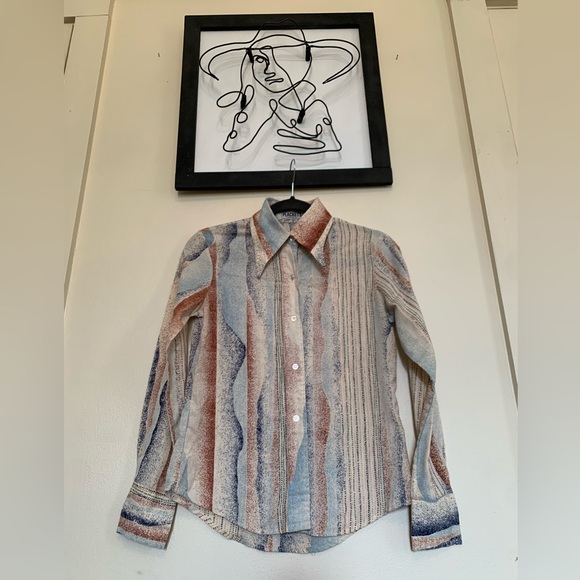 Unique Vintage Button Up Western Shirt - Picture 1 of 10